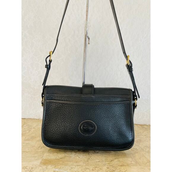 Rare Dooney AND Bourke Equestrian AWL crossbody/shoulder bag Black color - Picture 2 of 9